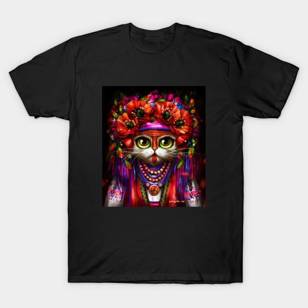 Ukrainian cat Motanka T-Shirt by Marysha_art